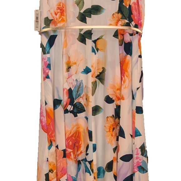 Floral-Print Midi Dress Size 12 - Picture 2 of 5